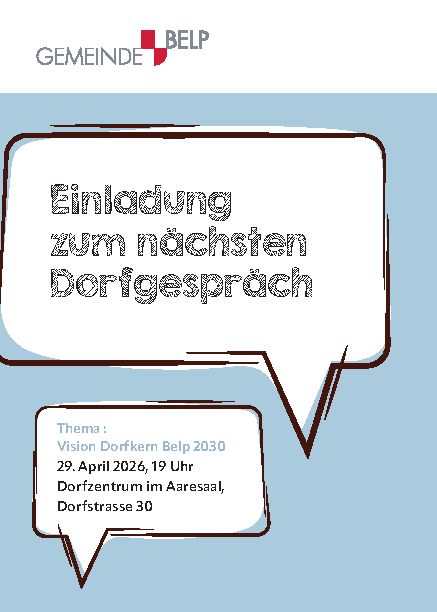 Flyer Dorfgespräch Flyer Dorfgespräch